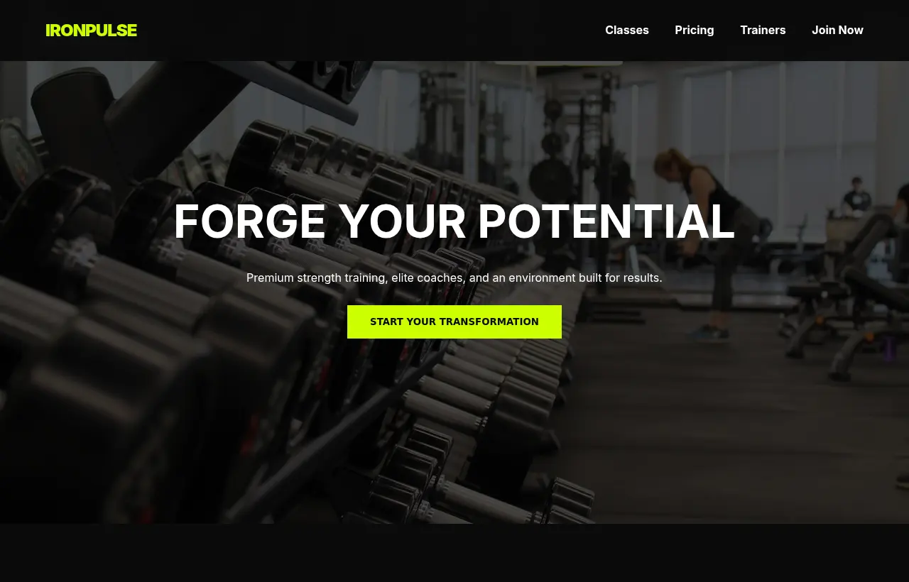 Fitness gym preview