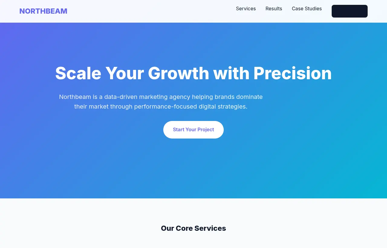 Marketing agency preview