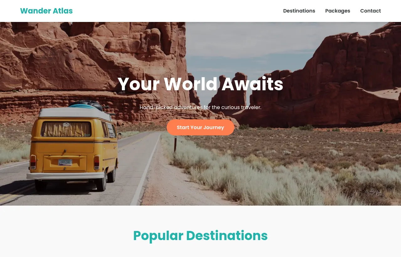 Travel agency preview